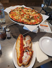 Chicken Parmesan Grinder Vegetarian Pizza